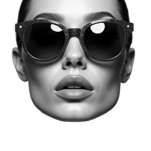 mask, face, jewelry, photorealistic, 3d render, concept art, cartoon, monochrome transparent PNG cut-out