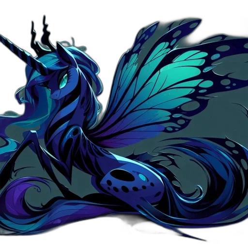 dragon, fantasy art, concept art, pixel art, cartoon, blue, dark, monochrome transparent PNG cut-out