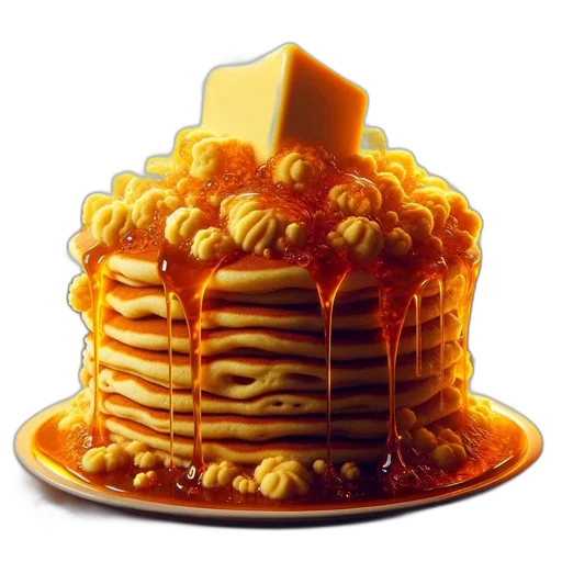 food, hat, crown, 3d render, photorealistic, plate, features, golden-brown transparent PNG cut-out