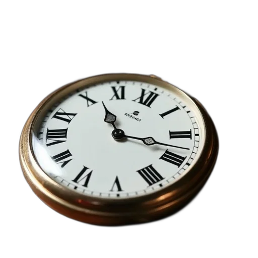 jewelry, 3d render, photorealistic, vintage, pocket, watch, white, face transparent PNG cut-out