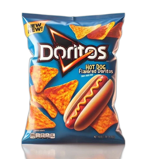 food, weapon, dragon, photorealistic, 3d render, bag, doritos, features transparent PNG cut-out