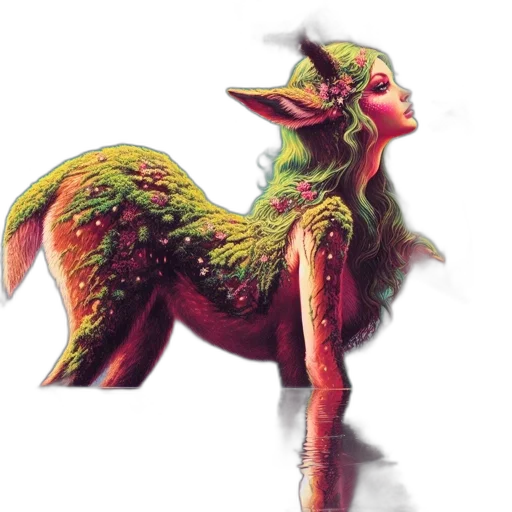 dragon, creature, animal, staff, fantasy art, concept art, watercolor, photorealistic transparent PNG cut-out