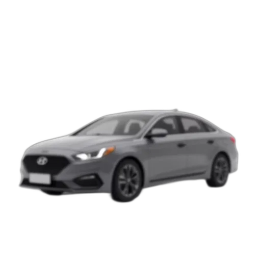 car, 3d render, 2018, hyundai, sonata, vehicle, white, background transparent PNG cut-out