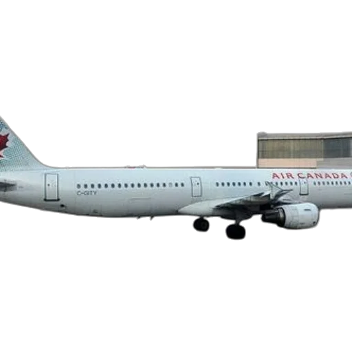 3d render, air, canada, airplane, parked, tarmac, airport transparent PNG cut-out