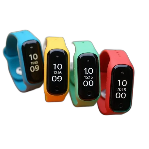 collection, colorful, smartwatches, various, colors, such, blue, green transparent PNG cut-out