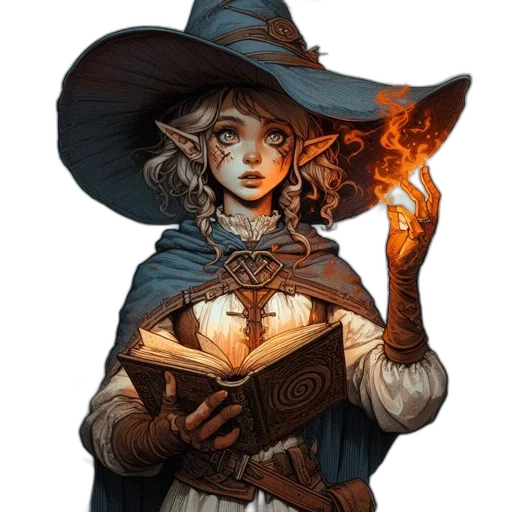 staff, hat, face, mask, fantasy art, concept art, comic book art, pixel art transparent PNG cut-out