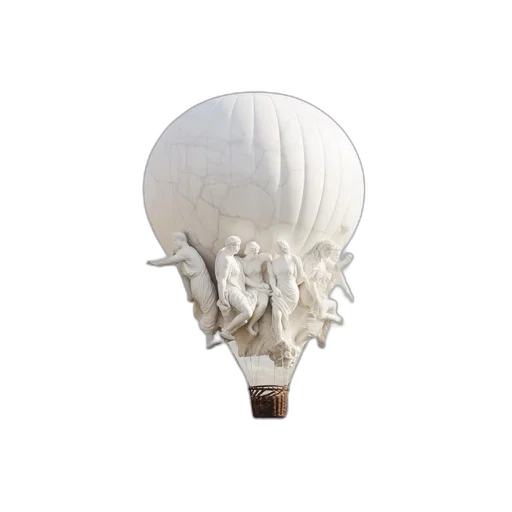 hat, umbrella, mask, crown, 3d render, photorealistic, concept art, surreal transparent PNG cut-out