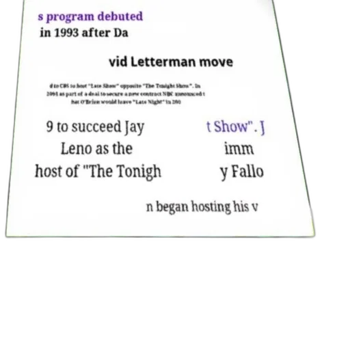 text-based, image, discussing, history, late-night, talk, shows, mentioning transparent PNG cut-out