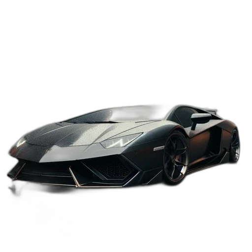 car, weapon, 3d render, photorealistic, concept art, elegant, black, sports transparent PNG cut-out