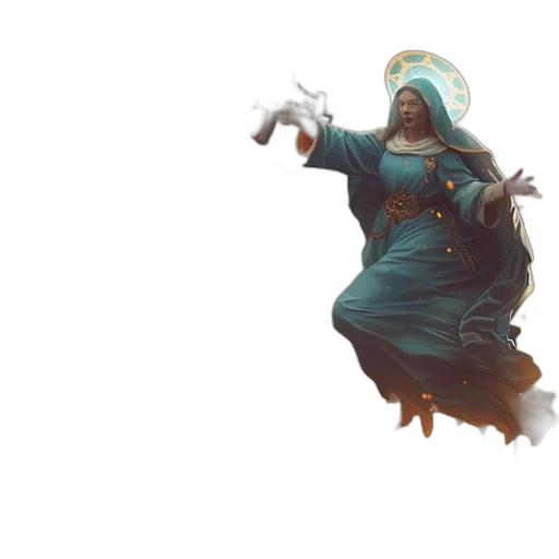 staff, jacket, creature, weapon, concept art, fantasy art, 3d render, pixel art transparent PNG cut-out