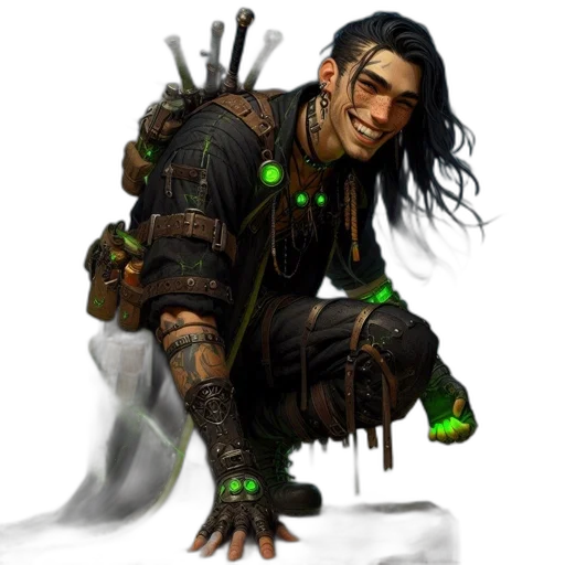 staff, dragon, weapon, fantasy art, concept art, cyberpunk, pixel art, green transparent PNG cut-out