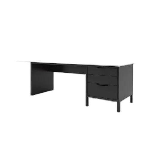 furniture, 3d render, photorealistic, monochrome, dark, sleek, modern, black transparent PNG cut-out