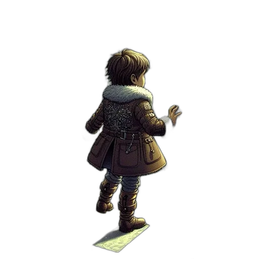 jacket, sword, staff, weapon, concept art, pixel art, watercolor, fantasy art transparent PNG cut-out