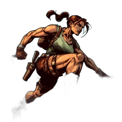 weapon, staff, concept art, comic book art, pixel art, fantasy art, earth tones, muscular transparent PNG cut-out