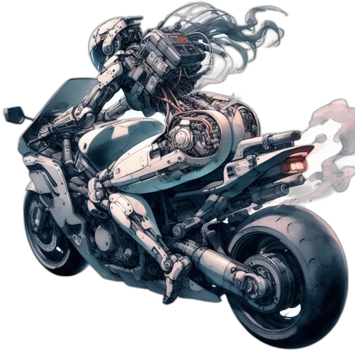 robot, car, weapon, concept art, cyberpunk, comic book art, pixel art, anthropomorphic transparent PNG cut-out