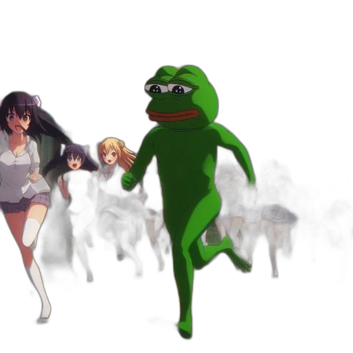 creature, dress, animal, weapon, concept art, anime, pixel art, 3d render transparent PNG cut-out