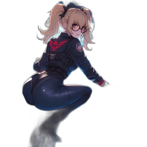 jacket, dress, creature, staff, anime, concept art, pixel art, cartoon transparent PNG cut-out
