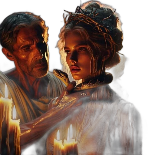 concept art, fantasy art, comic book art, photorealistic, fire, neon lights, night, golden transparent PNG cut-out