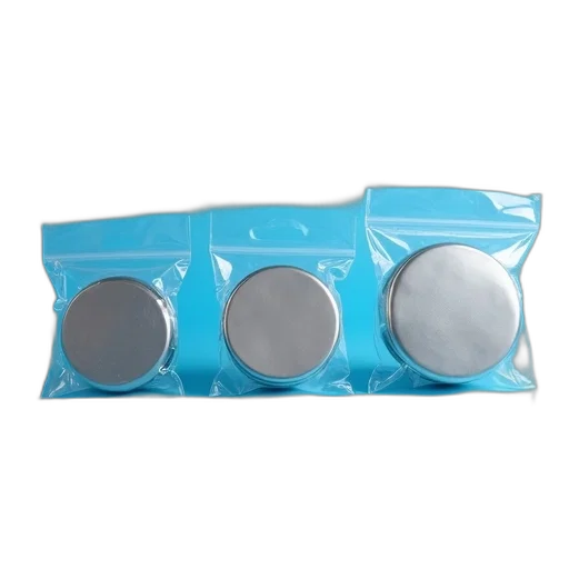 blue, monochrome, pastel, three, circular, objects, placed, surface transparent PNG cut-out