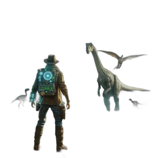 creature, dragon, animal, jacket, concept art, fantasy art, 3d render, pixel art transparent PNG cut-out