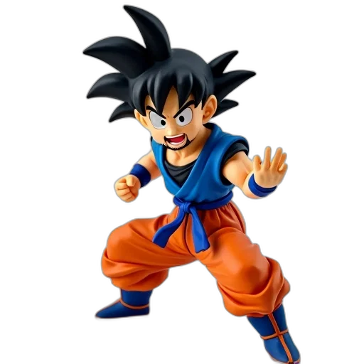 3d render, concept art, cartoon, photorealistic, stylized, figure, goku, dragon transparent PNG cut-out