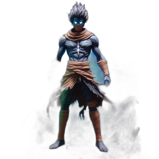 mask, staff, sword, dragon, concept art, fantasy art, 3d render, comic book art transparent PNG cut-out