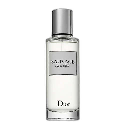 bottle, sleek, modern, perfume, silver, cap, clear, glass transparent PNG cut-out