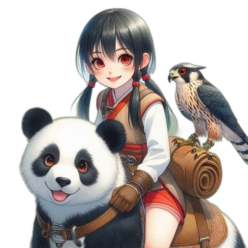 staff, animal, weapon, fantasy art, concept art, anime, pixel art, red transparent PNG cut-out