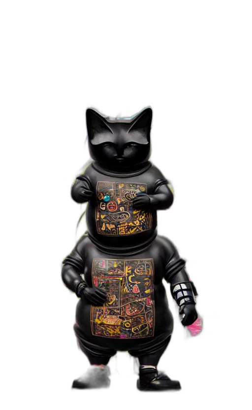 robot, cyberpunk, 3d render, concept art transparent PNG cut-out