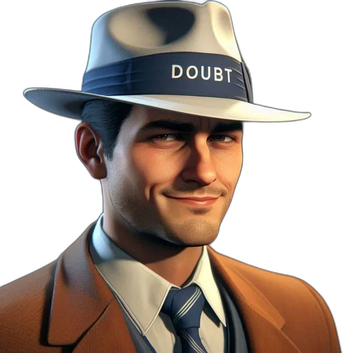 hat, jacket, face, staff, concept art, 3d render, photorealistic, cartoon transparent PNG cut-out