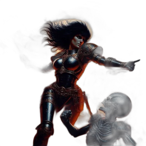 robot, concept art, fantasy art, comic book art, 3d render, fire, outer space, underwater transparent PNG cut-out