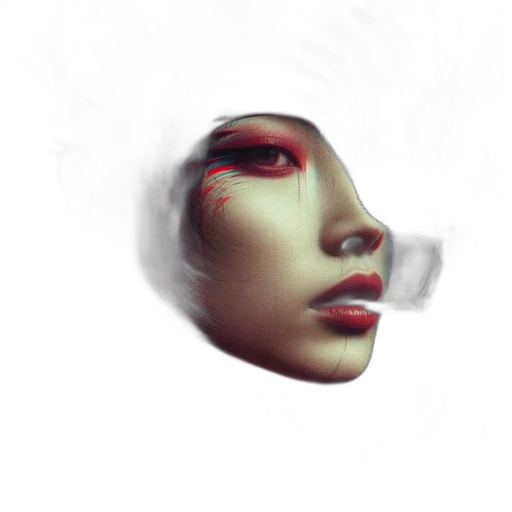 mask, face, robot, creature, 3d render, photorealistic, concept art, cyberpunk transparent PNG cut-out