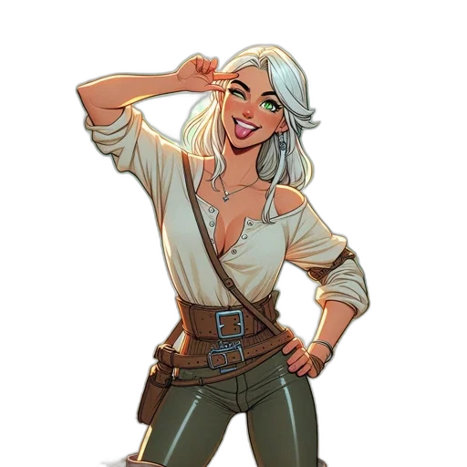staff, concept art, fantasy art, comic book art, pixel art, earth tones, animated, female transparent PNG cut-out
