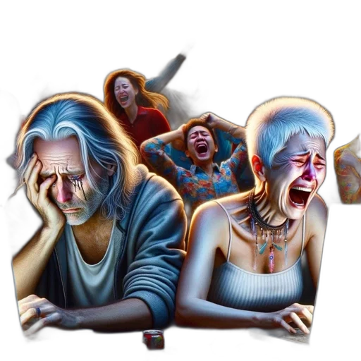 mask, concept art, cyberpunk, fantasy art, comic book art, two, individuals, sit transparent PNG cut-out