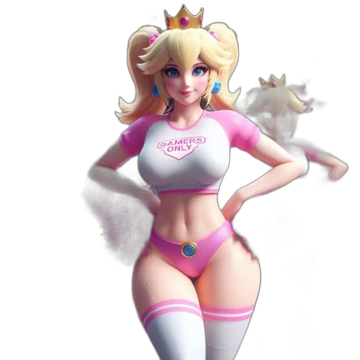 concept art, 3d render, fantasy art, cartoon, pastel, animated, cheerleading, squad transparent PNG cut-out