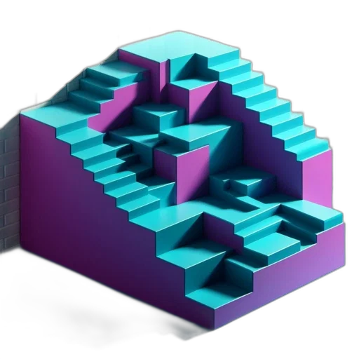 furniture, jewelry, crown, shoes, 3d render, vaporwave, concept art, blue transparent PNG cut-out