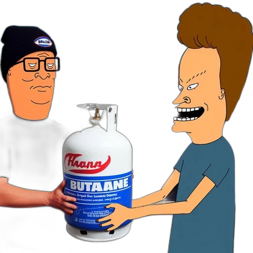 bottle, food, cartoon, fire, hank, hill, beavis, interact transparent PNG cut-out