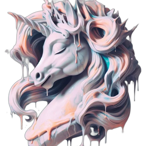 dragon, mask, creature, face, fantasy art, watercolor, vaporwave, concept art transparent PNG cut-out