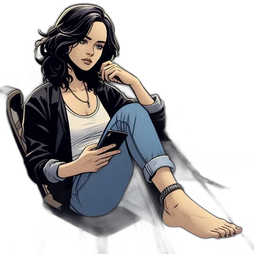 jacket, comic book art, concept art, cartoon, pixel art, earth tones, blue, dark transparent PNG cut-out