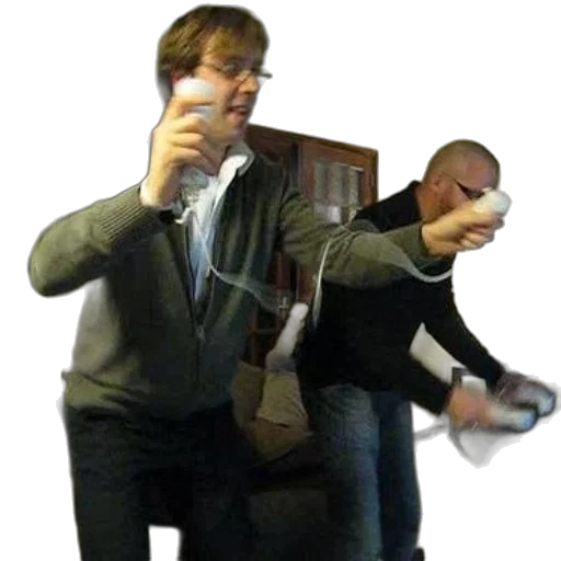 weapon, staff, jacket, concept art, two, men, play, video transparent PNG cut-out