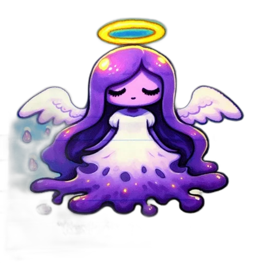 creature, pixel art, concept art, fantasy art, vaporwave, pastel, ethereal, figure transparent PNG cut-out