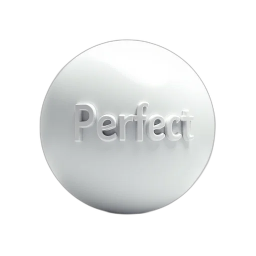 jewelry, furniture, 3d render, photorealistic, white, ball, words transparent PNG cut-out