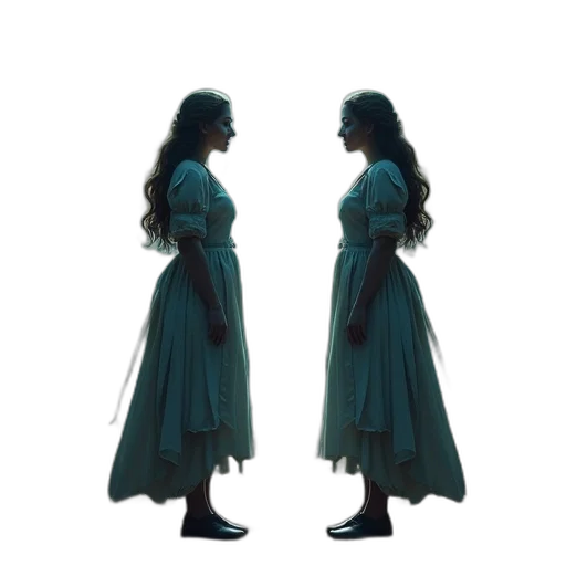dress, hair, crown, shoes, concept art, 3d render, pixel art, fantasy art transparent PNG cut-out
