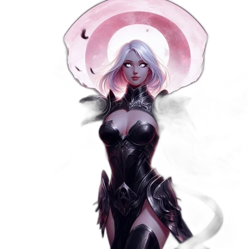dress, staff, concept art, fantasy art, comic book art, watercolor, fire, dark transparent PNG cut-out