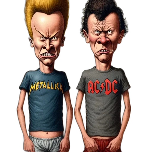 comic book art, cartoon, concept art, photorealistic, two, men, different, hair transparent PNG cut-out