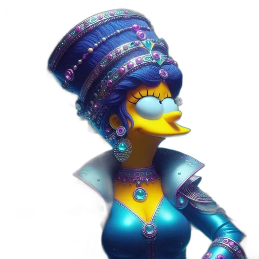 crown, hat, staff, jewelry, concept art, 3d render, pixel art, vaporwave transparent PNG cut-out