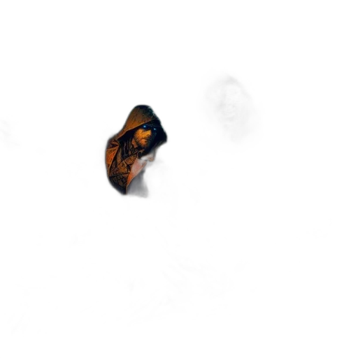 face, mask, creature, hat, pixel art, photorealistic, concept art, 3d render transparent PNG cut-out