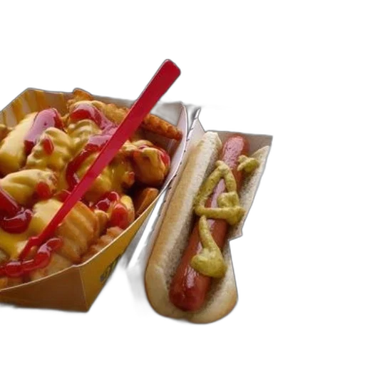 food, 3d render, photorealistic, hot, dog, mustard, side, cheese transparent PNG cut-out