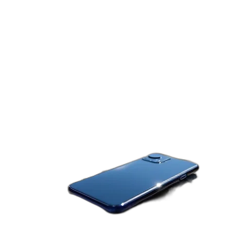 animal, weapon, 3d render, blue, smartphone, camera, lens, right transparent PNG cut-out