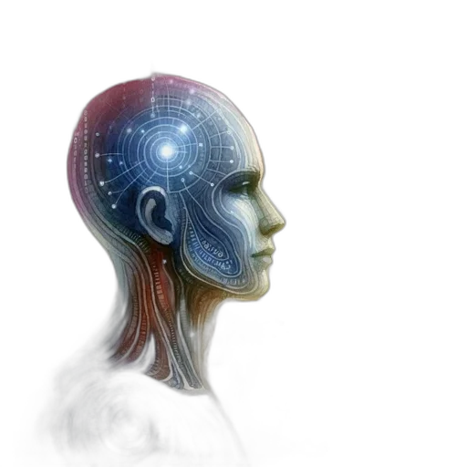 robot, face, crown, mask, concept art, cyberpunk, 3d render, photorealistic transparent PNG cut-out